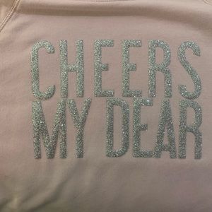 festive new years sweater!! (light pink color)